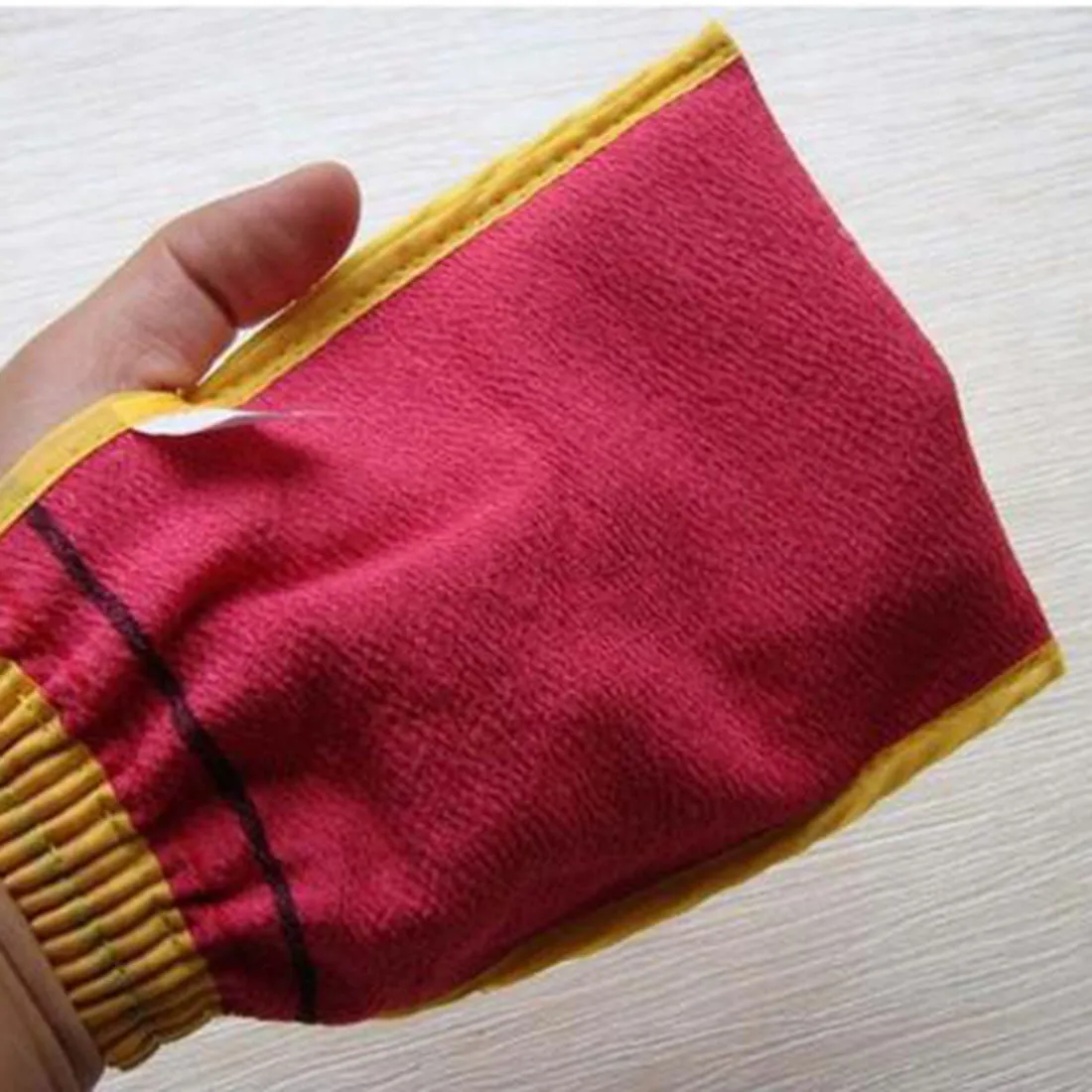 1 PC Random Color Shower Spa Exfoliator Two-sided Bath Glove Body Cleaning Scrub Dead Skin Removal