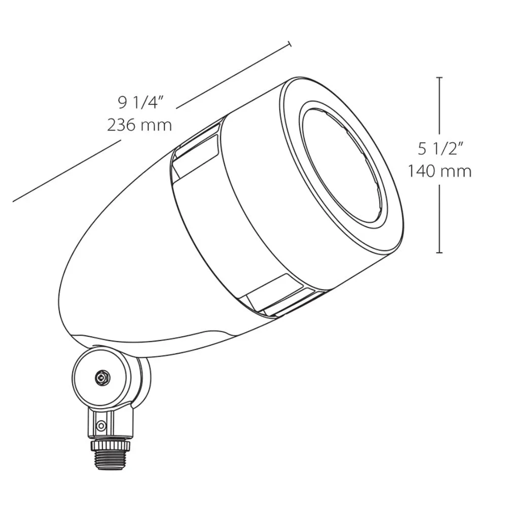 13W LED Landscape Spot Light 120-277V 3000K Green
