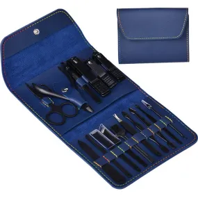 16 PCs Nail Clipper/Manicure & Pedicure Kit-BLUE