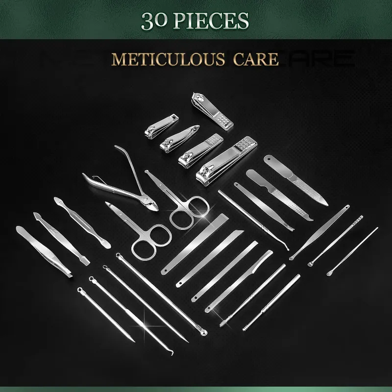 30-Piece Manicure Set Professional Kit with Case