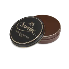 37 Medium Brown - Saphir Medaille D'or Pate-De-Luxe Beeswax Shoe Polish 100ml