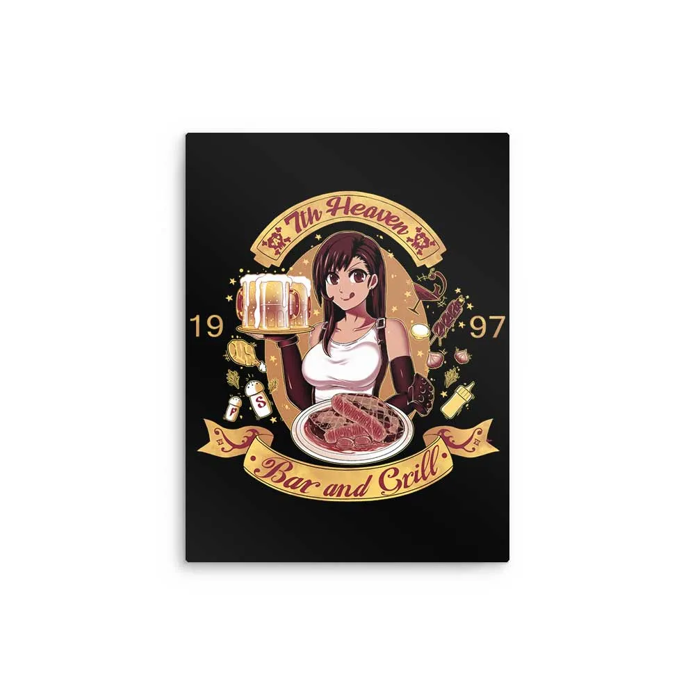 7th Heaven Bar and Grill - Metal Print