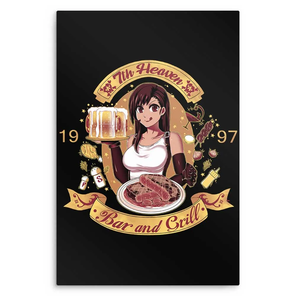 7th Heaven Bar and Grill - Metal Print