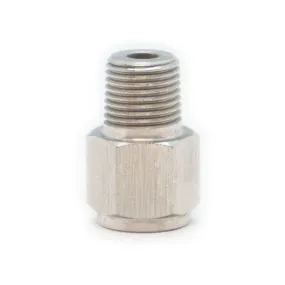 Adapter M10 x 1 Female to 1/8 NPT Male - Stainless Steel