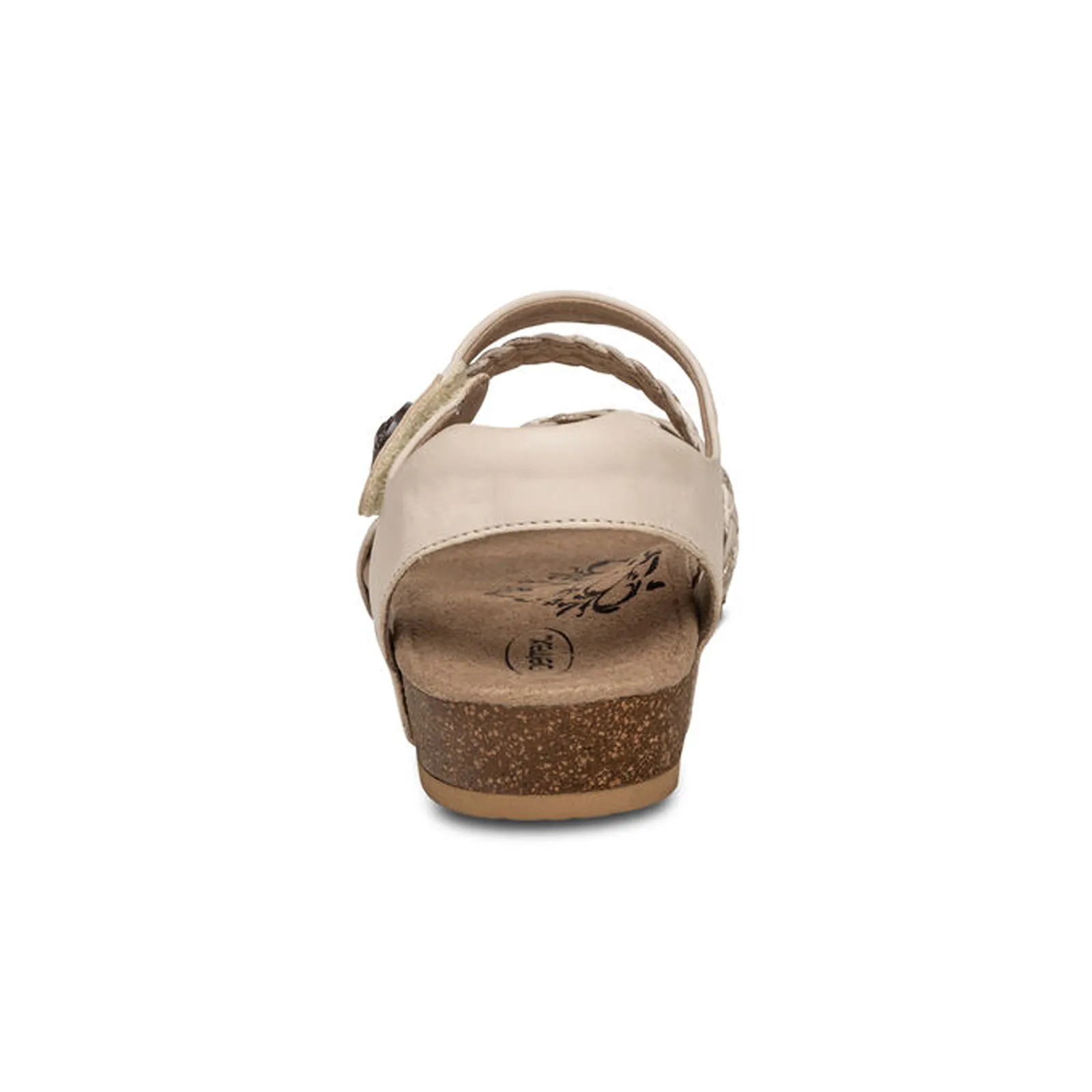 Aetrex Jillian Braided Backstrap Sandal (Women) - Ivory