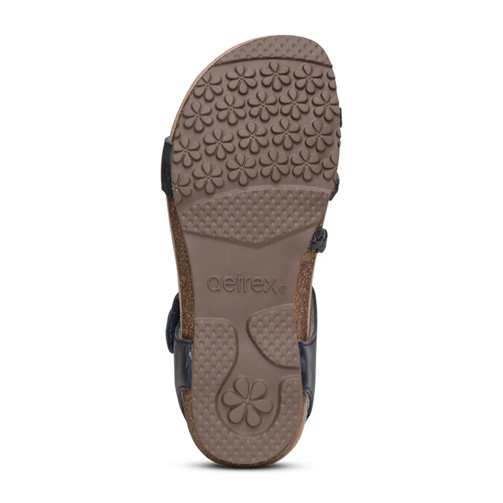 Aetrex Jillian Braided Backstrap Sandal (Women) - Navy