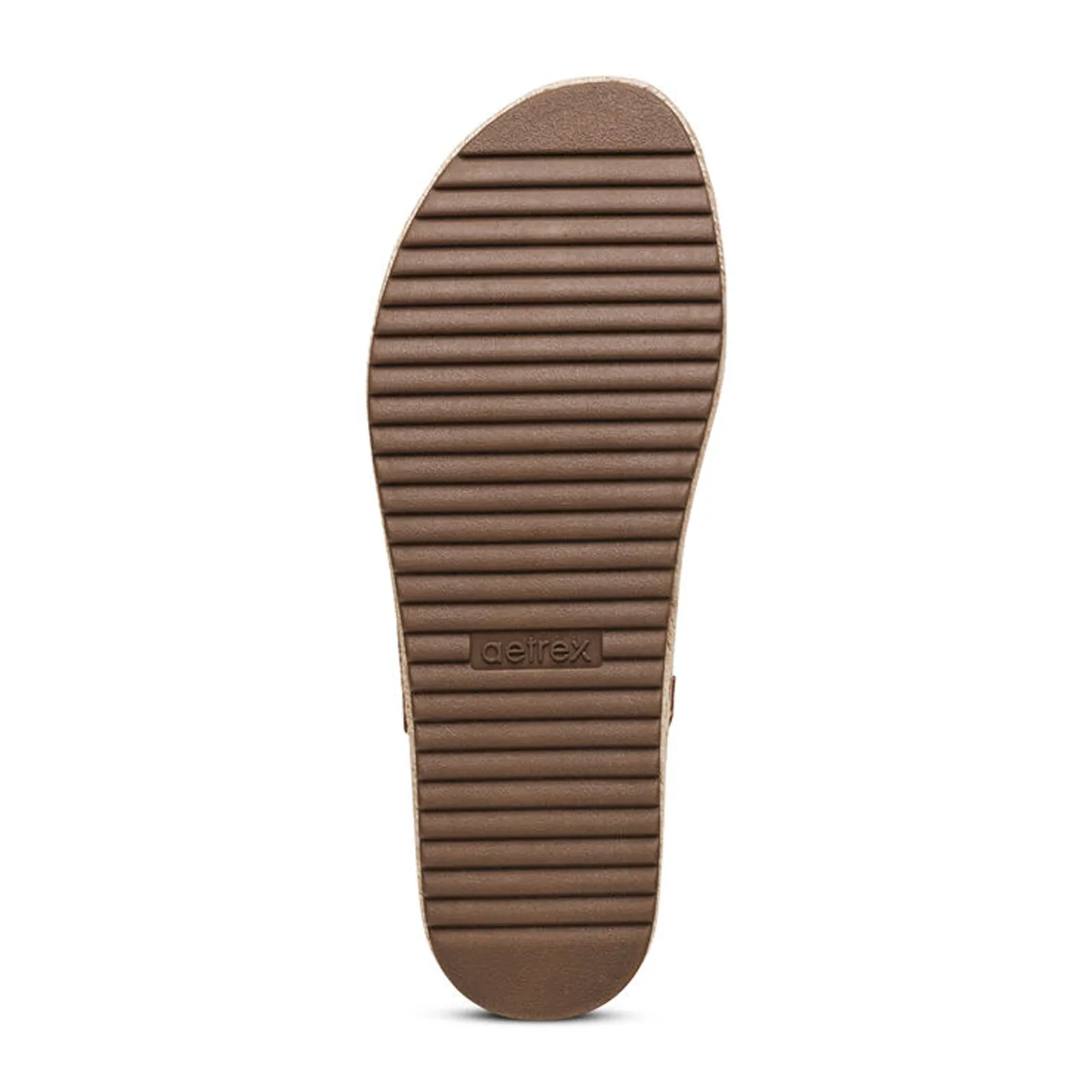 Aetrex Vania Platform Sandal (Women) - Cognac