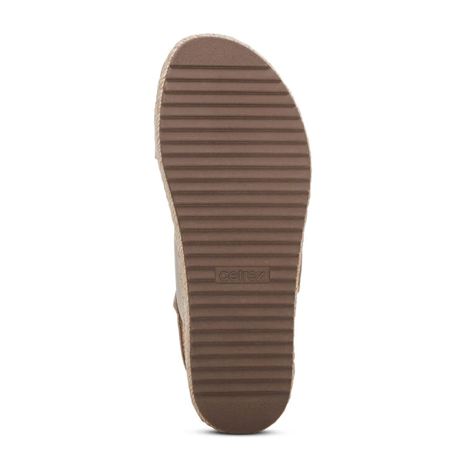 Aetrex Vania Platform Sandal (Women) - Cream