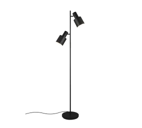Agudo Task/Reading Floor Lamp - Black/Coffee