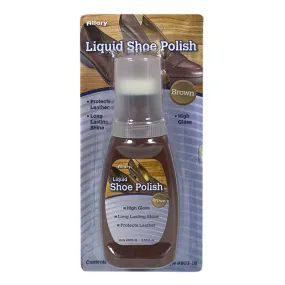 Allary Brown Liquid Shoe Polish - 2.53 oz.