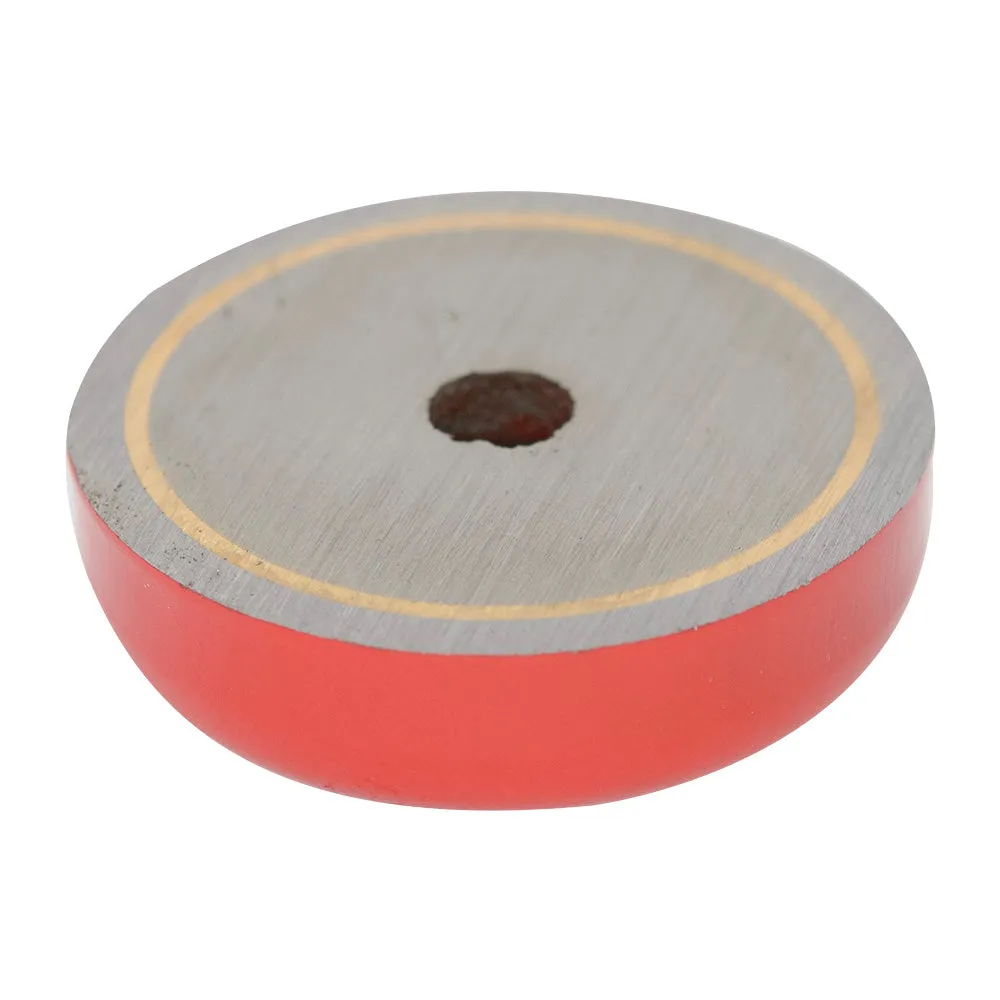 Alnico Shallow Pot Magnet - 38mm x 10.5mm | M6 Straight Through-Hole