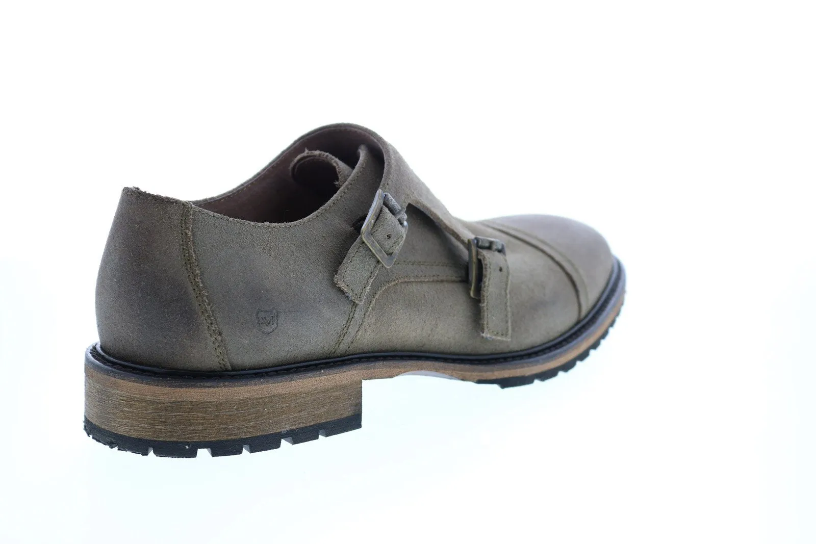 Andrew Marc Crown Monk AM1024-255 Mens Gray Suede Oxfords & Lace Ups Shoes