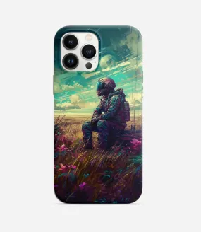 Astronaut In Grass Phone Case