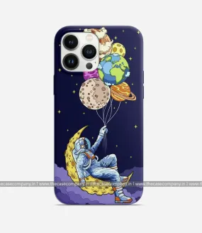 Astronaut with Planets Phone Case