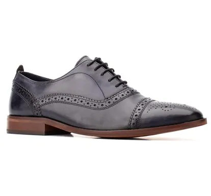 BASE London Cast Washed Lace Up Mens Brogue Shoe
