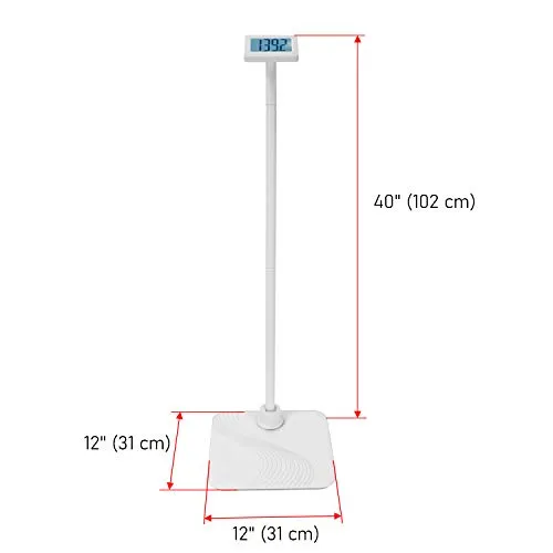 Bathroom Scale with Column and Large Display