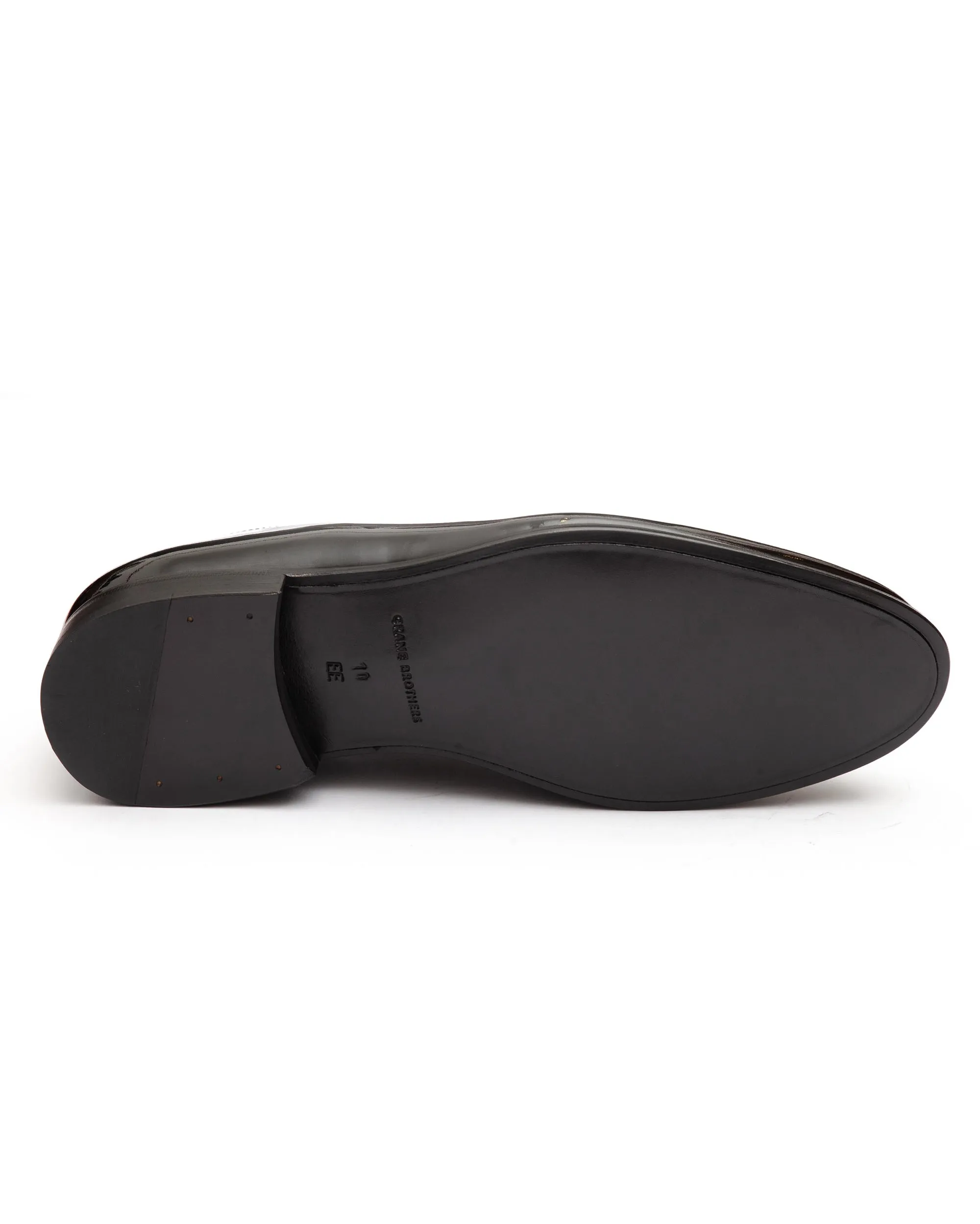 Black Patent Leather Whole Cut Oxford Shoe