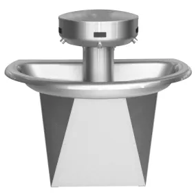 Bradley SN2023 Sentry Washfountain, 36", Semi-Circular, IR Activated, B Drain