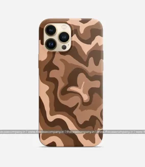 Brown Beige Aesthetic Swirl Case