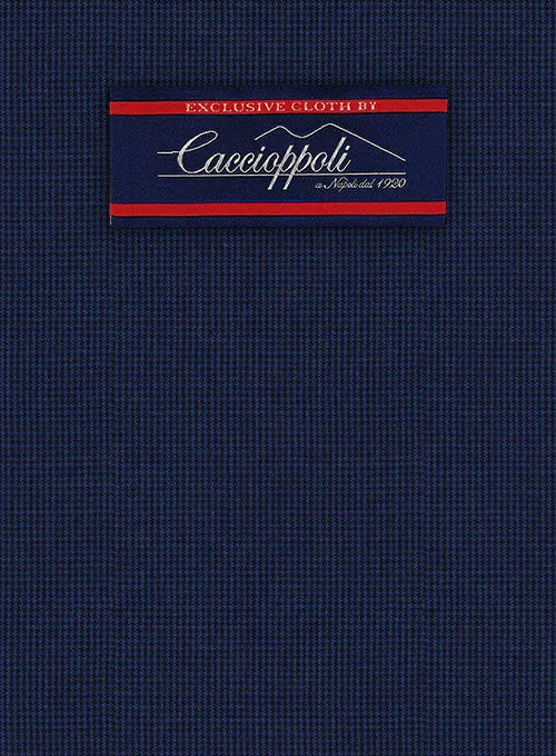 Caccioppoli Wool Blue Chebio Suit