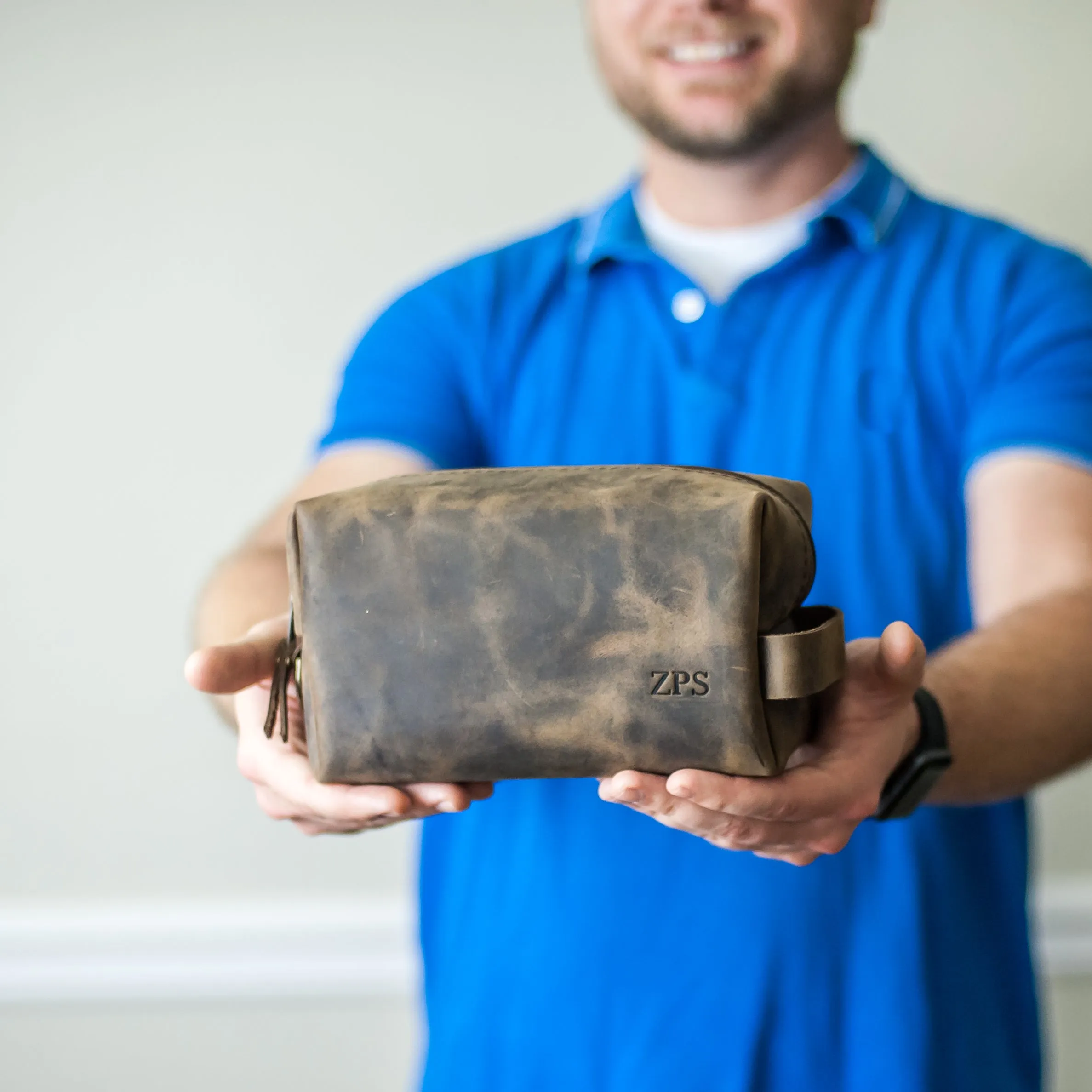 Cheery Mishaps - Personalized Leather Dopp Kits