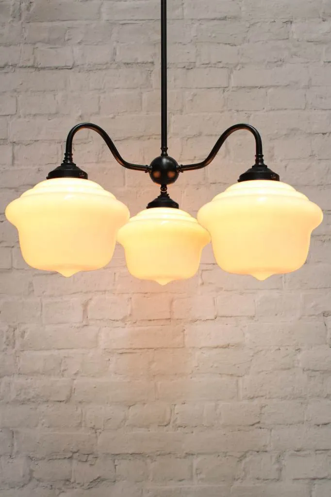 Chicago Schoolhouse Gooseneck Chandelier