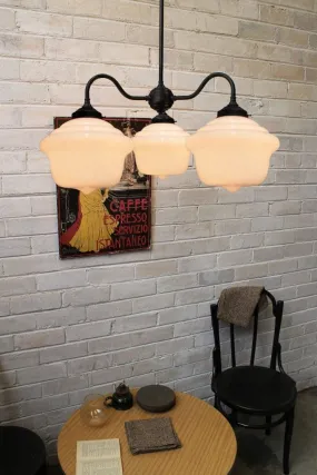 Chicago Schoolhouse Gooseneck Chandelier
