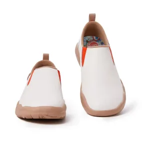 Cuenca White Split Leather Men