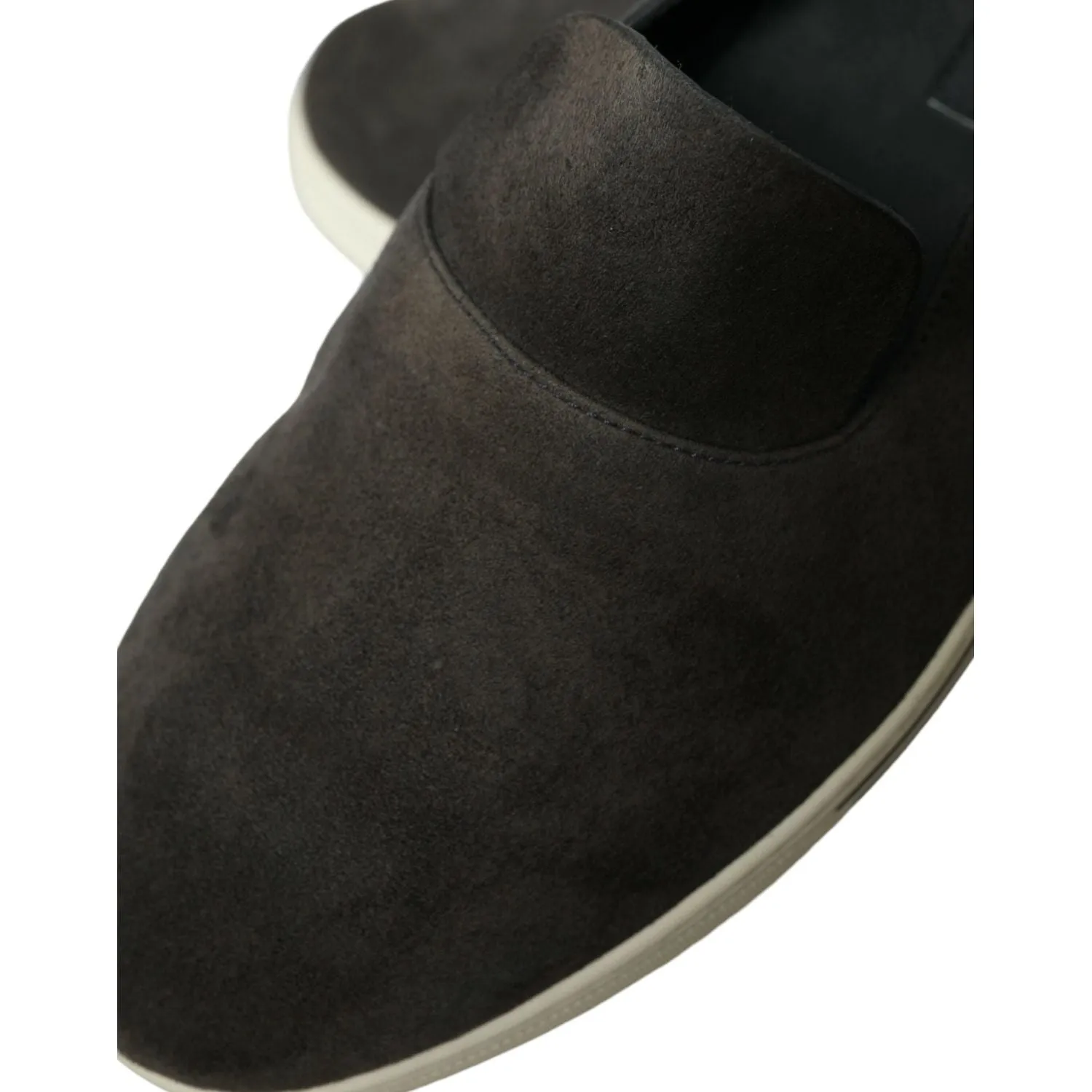 Dolce & Gabbana Elegant Blue Suede & Crocodile Slippers