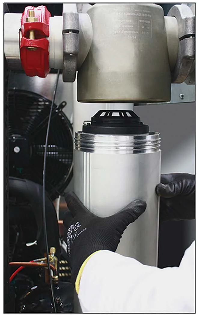 Drytec - SDE-US-1250 - 1250 CFM Non-Cycling Refrigerated Air Dryer, Internal Filtration down to .01 Micron, 460V/3Ph