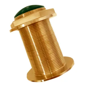 Echonautics Bronze Low-Profile Thru-Hull Medium-Frequency CHIRP Transducer - 300W, 18? Tilt, 95-155kHz