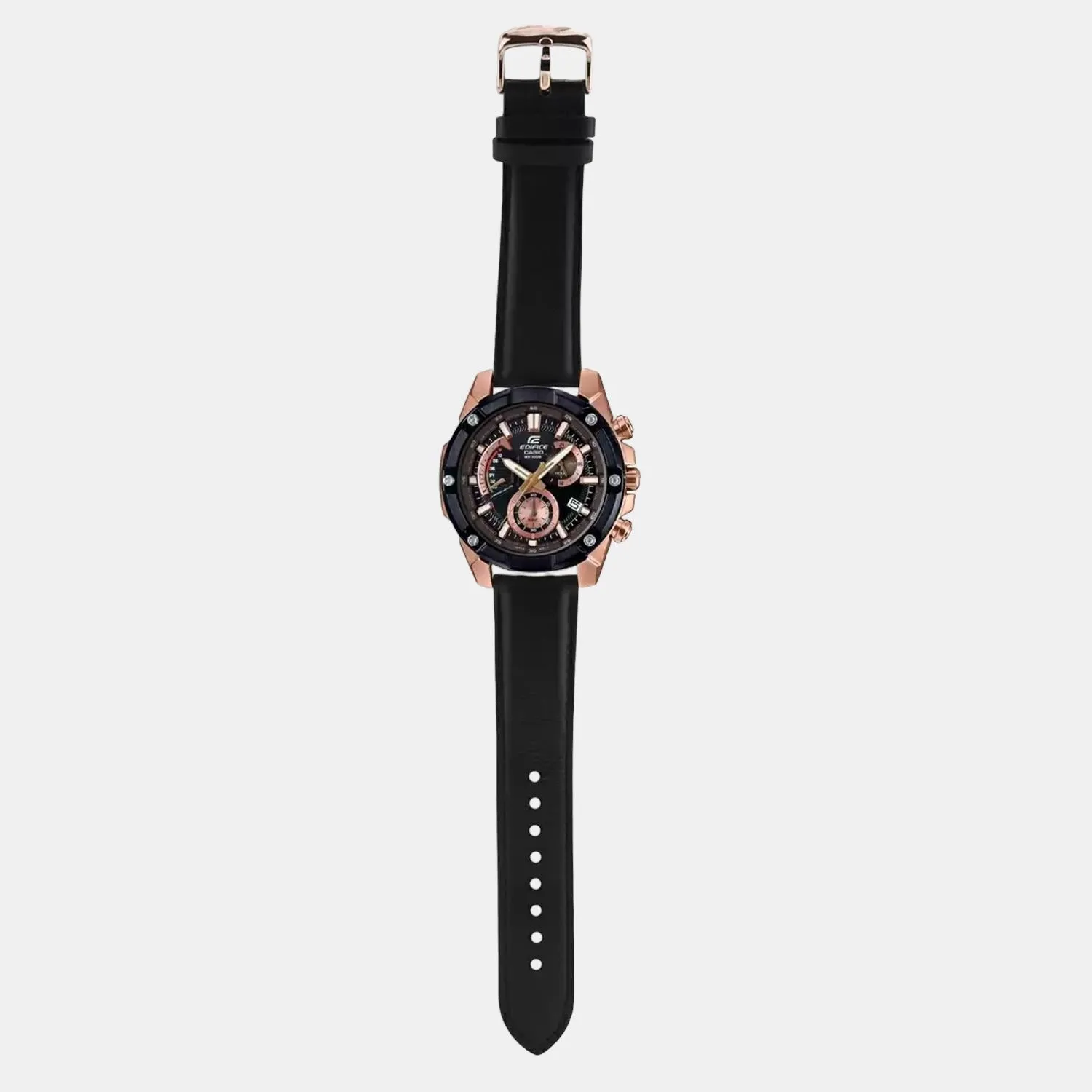 Edifice Men's Chronograph Leather Watch EX393 - EFR-559BGL-1AVUDF