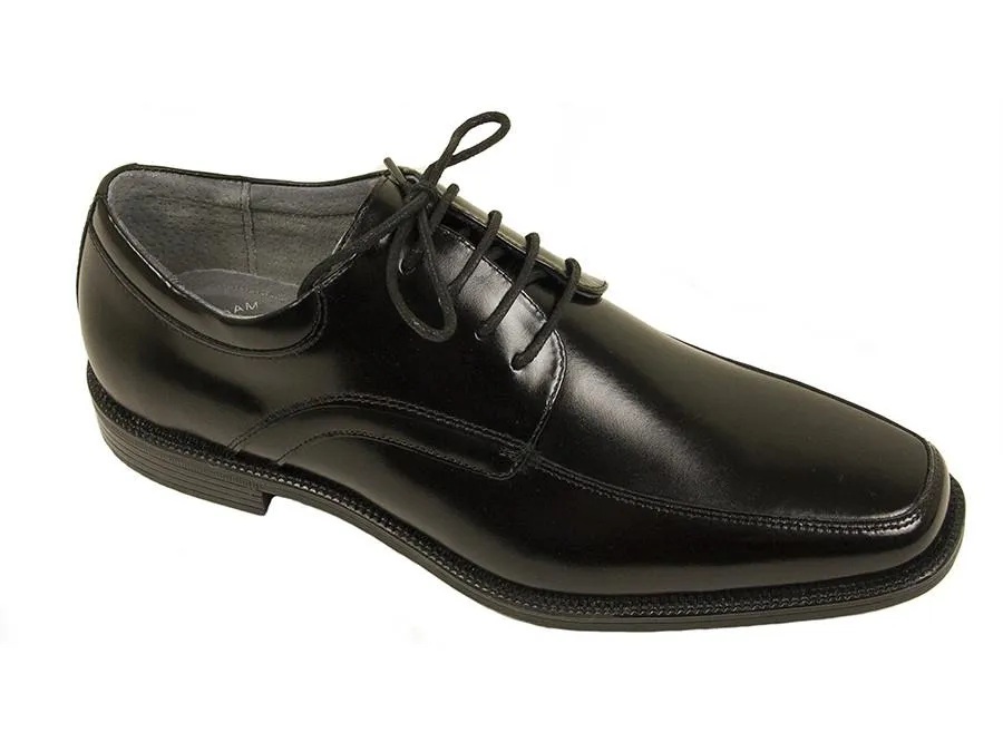 Florsheim 24760 Full-Grain Leather Young Men's Shoe - Moc Toe Oxford - Black