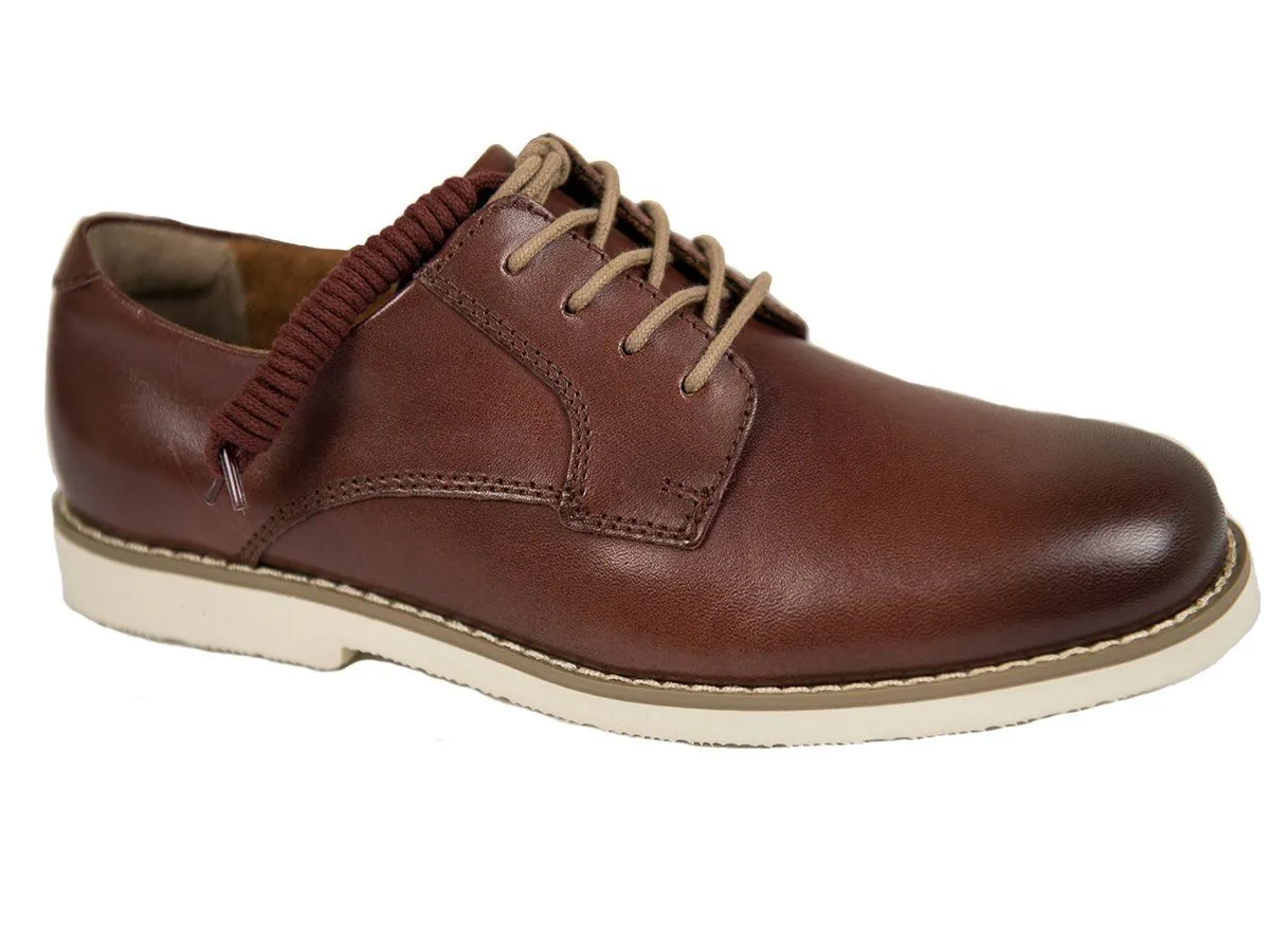Florsheim 26333 Leather Boy's Shoe - Plain Toe Oxford - Brown
