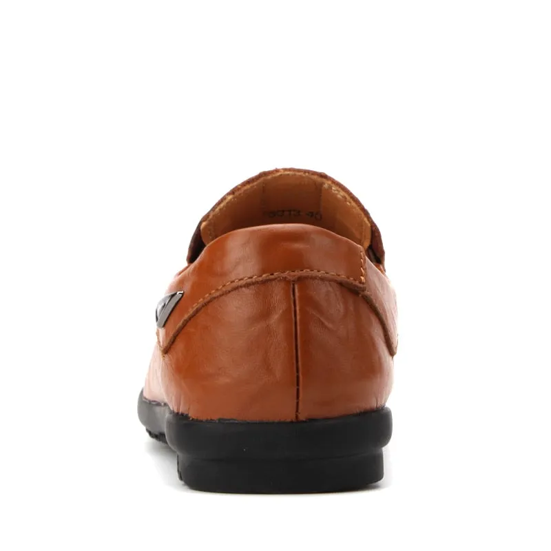Genuine Leather Casual Slip On Loafer Shoes