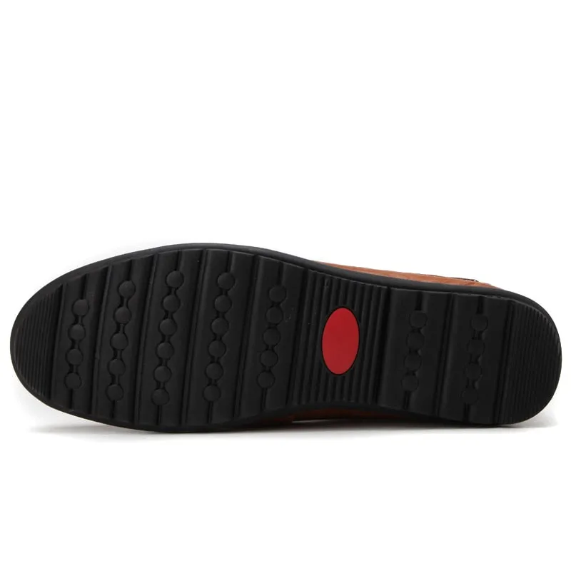 Genuine Leather Casual Slip On Loafer Shoes