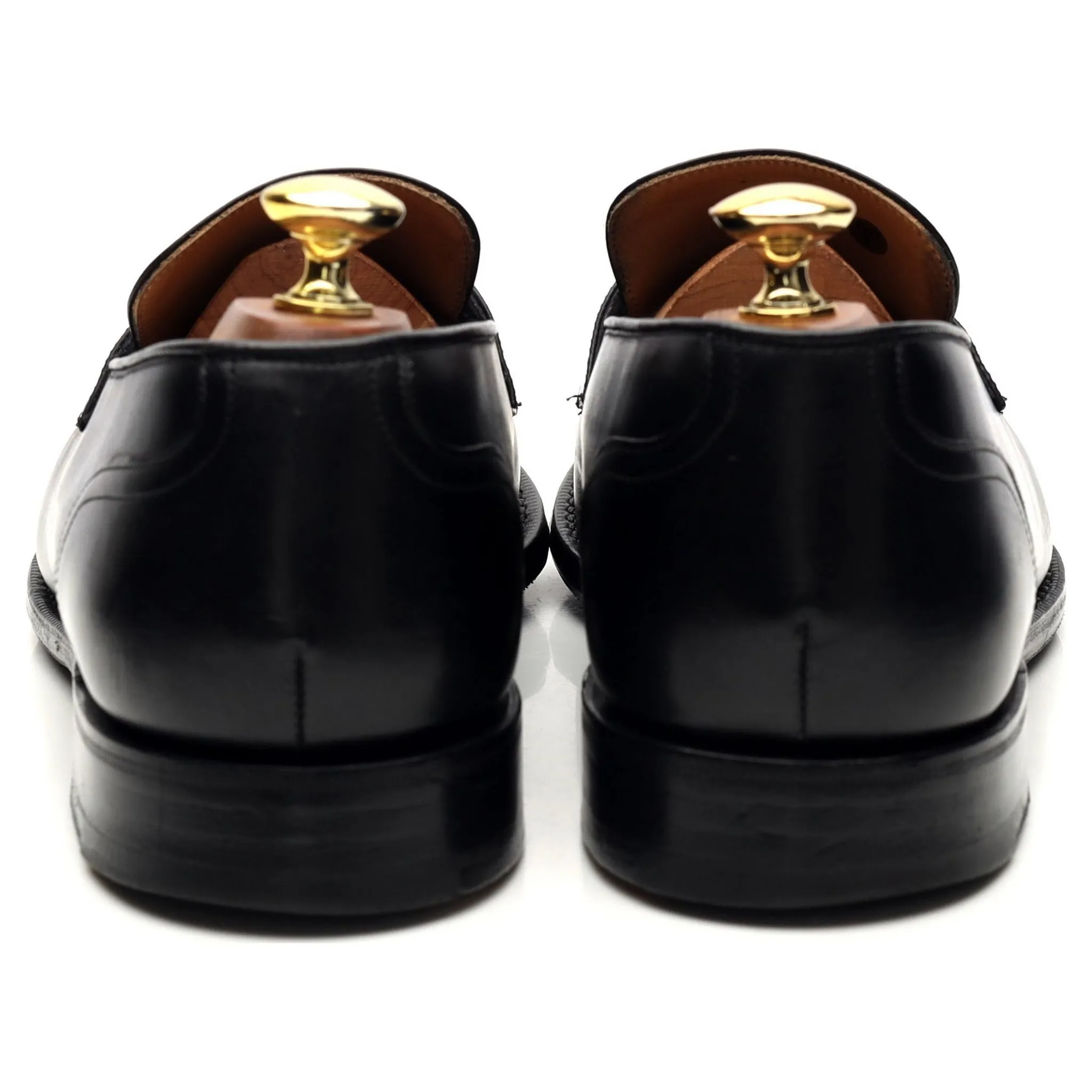 Stylish Gerard Black Leather Loafers - UK Size 8.5 (F Width) for Men