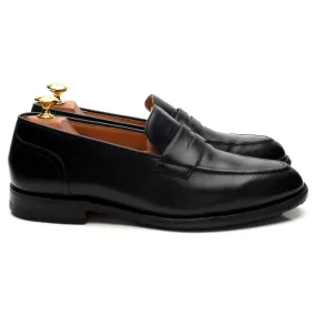 Stylish Gerard Black Leather Loafers - UK Size 8.5 (F Width) for Men