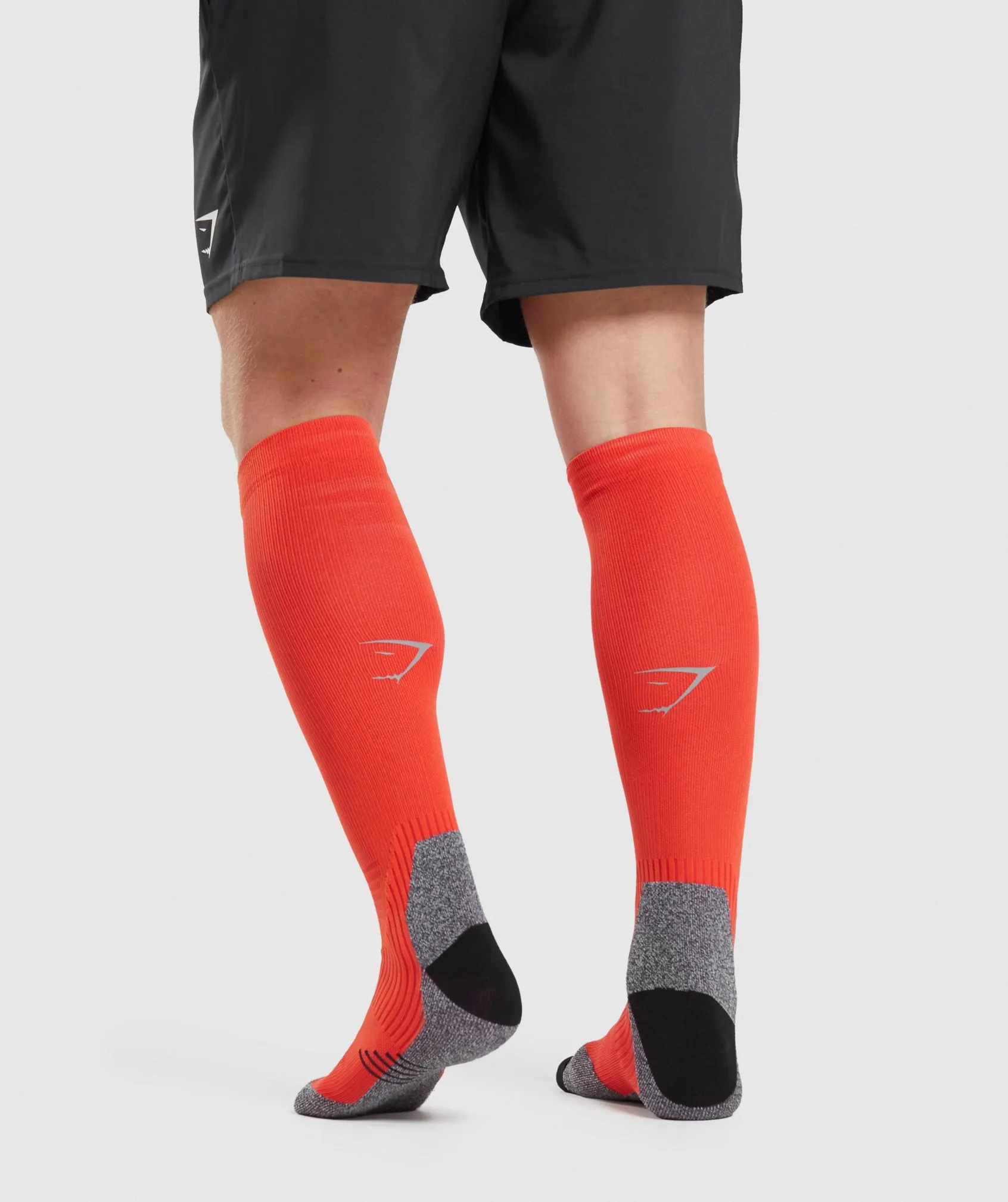 Gymshark Long Performance Socks - Papaya Orange