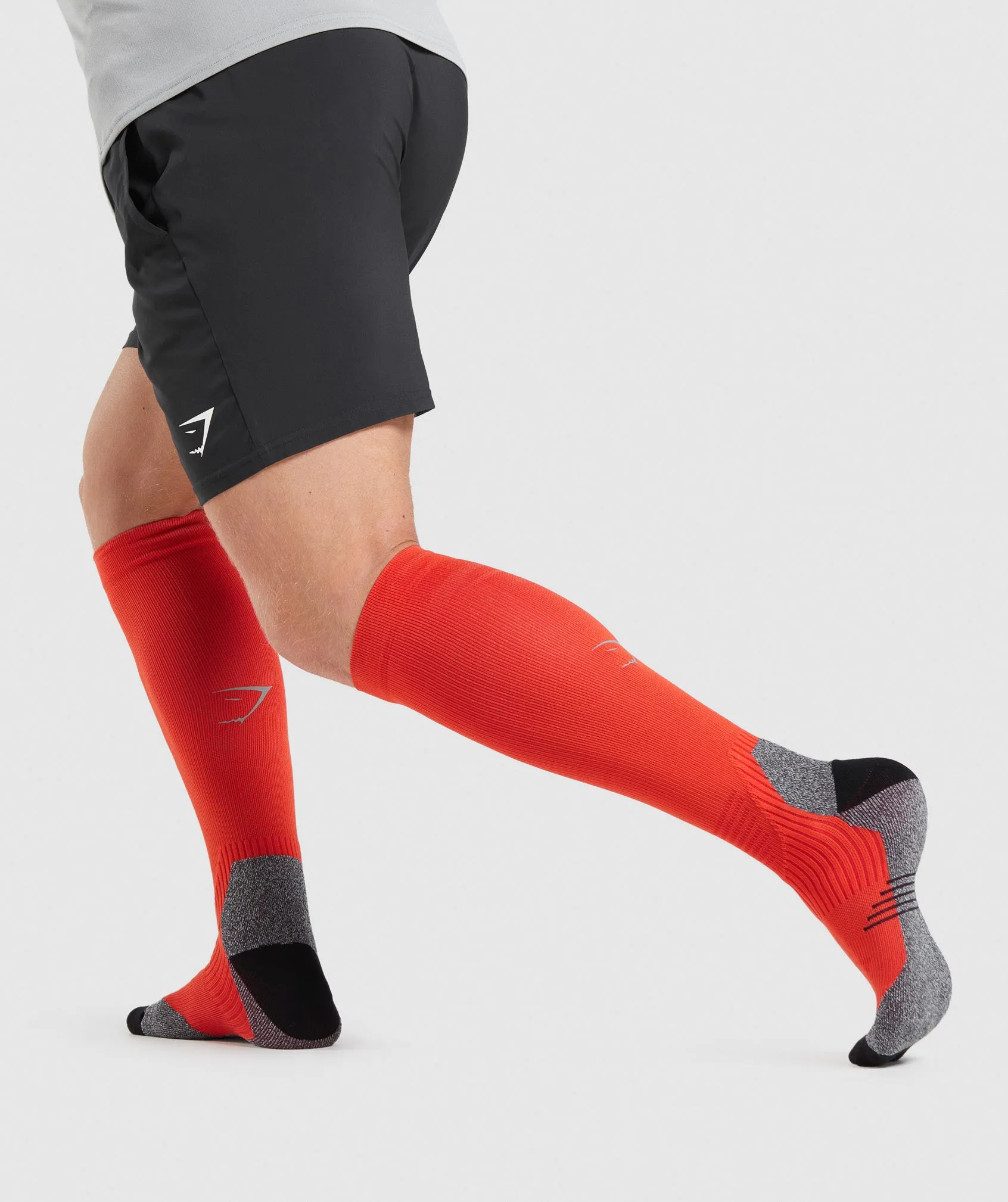 Gymshark Long Performance Socks - Papaya Orange