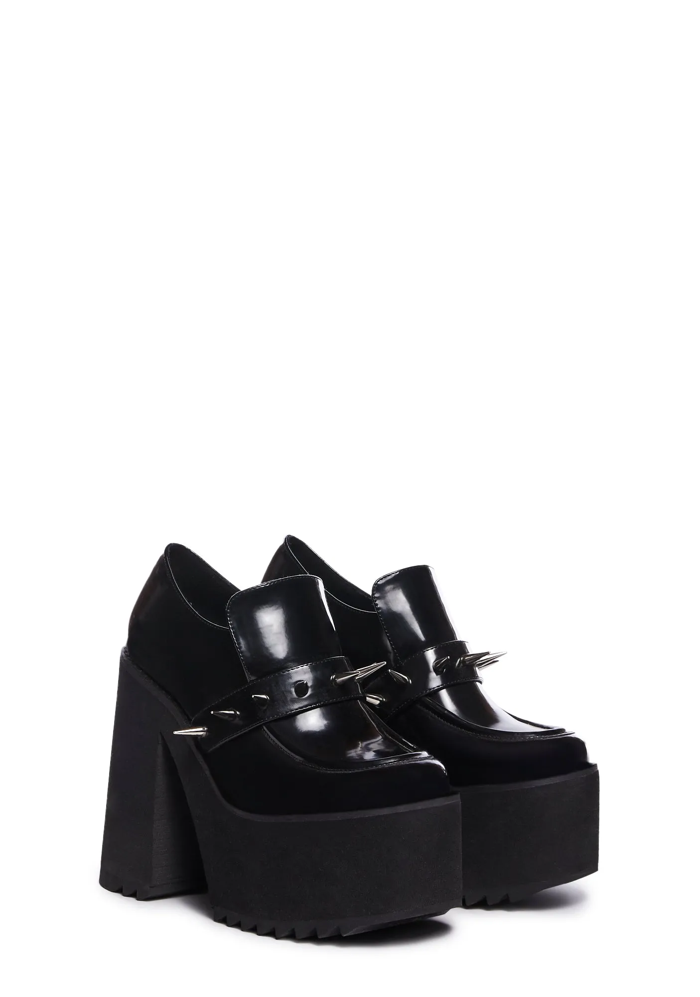 Ignorance Is Bliss Platform Loafers - Black