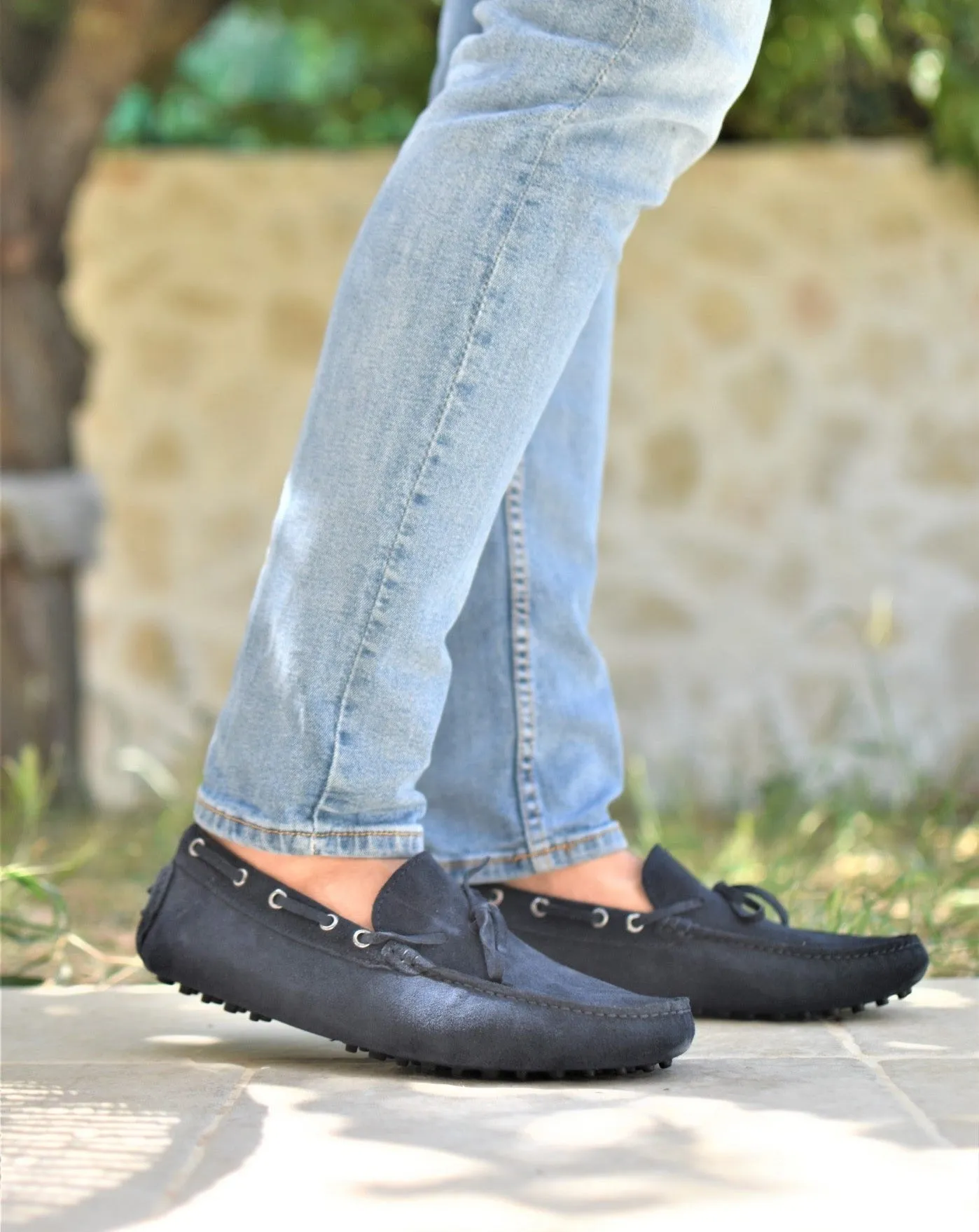 Imola - Navy Suede