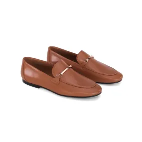 INCI  Kelly  Brown Calfskin Leather &Sheepskin lining Women's Classic Comfortable Loafer, Casual Flat Shoes