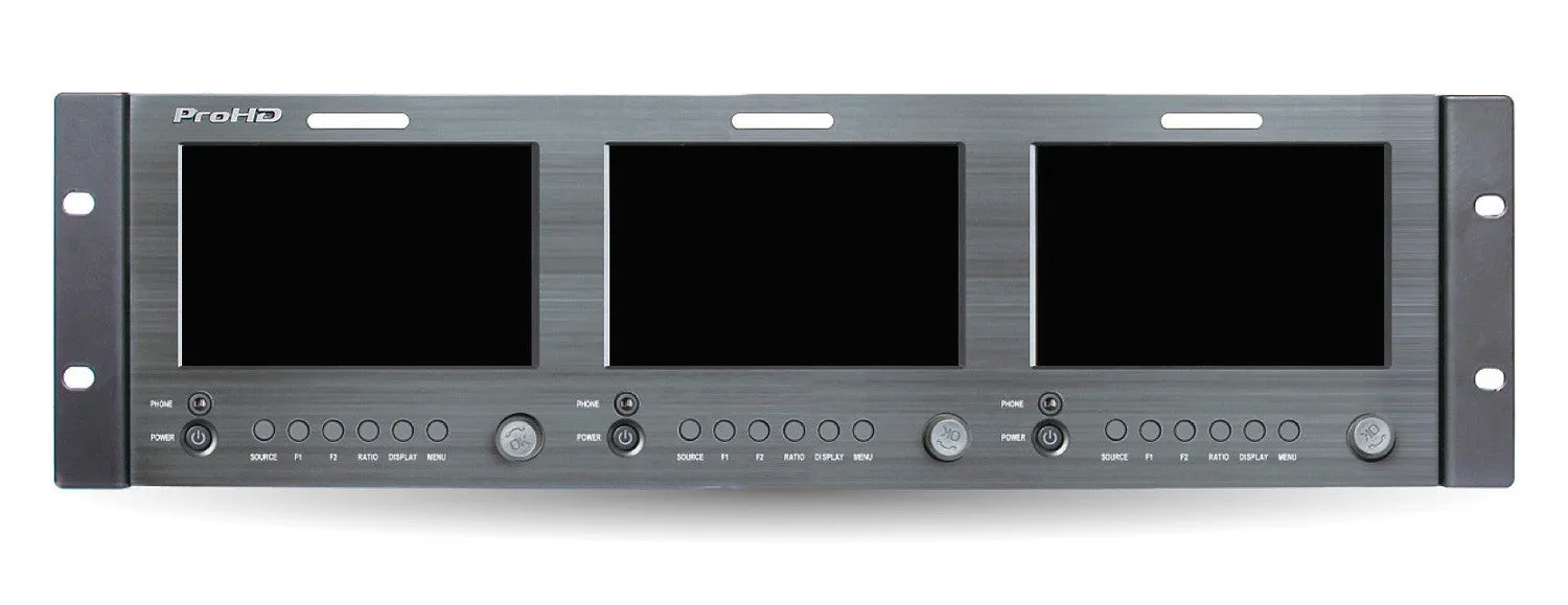 JVC DT-X51Hx3 5 Inch Triple LCD Monitor