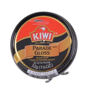 Kiwi Black Parade Gloss 1 1-8 oz. Shoe Polish, (5 Per Pack)