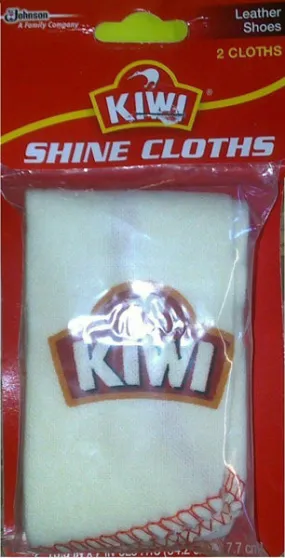 KIWI - Leather Shoe Shine Cloth - 2 Cloths