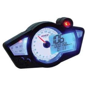 Koso GP Style RX-1N White Panel Multi-Function Gauge