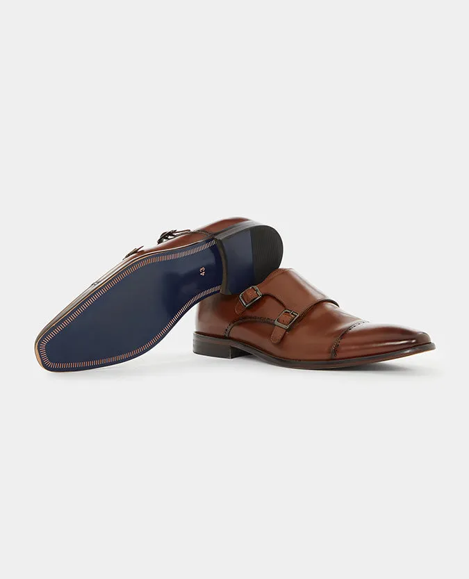 Leather Monk Strap Brogue