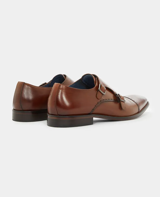 Leather Monk Strap Brogue