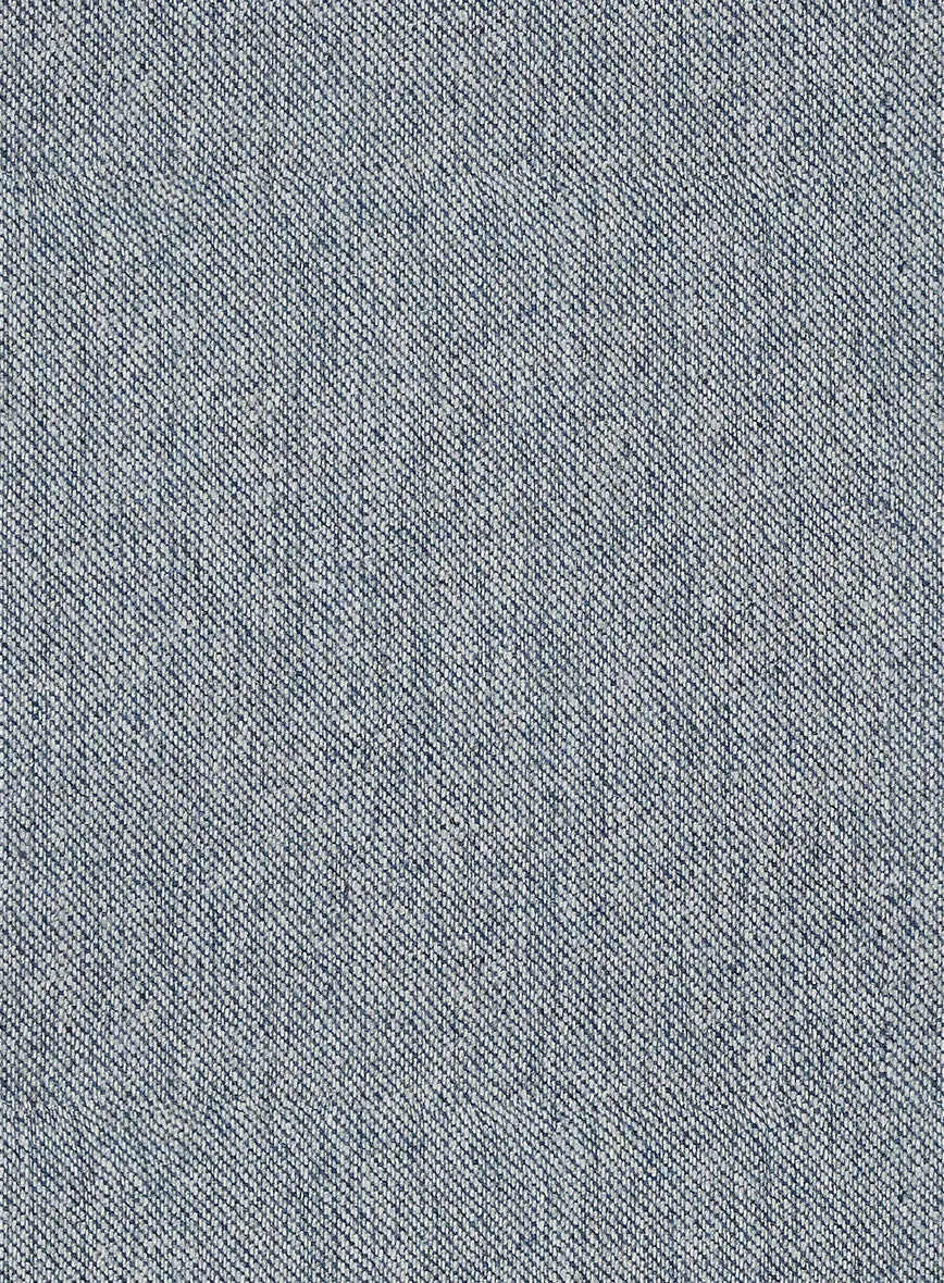 Light Blue Denim Tweed Pants